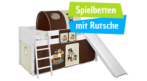 Spielbetten mit Rutsche